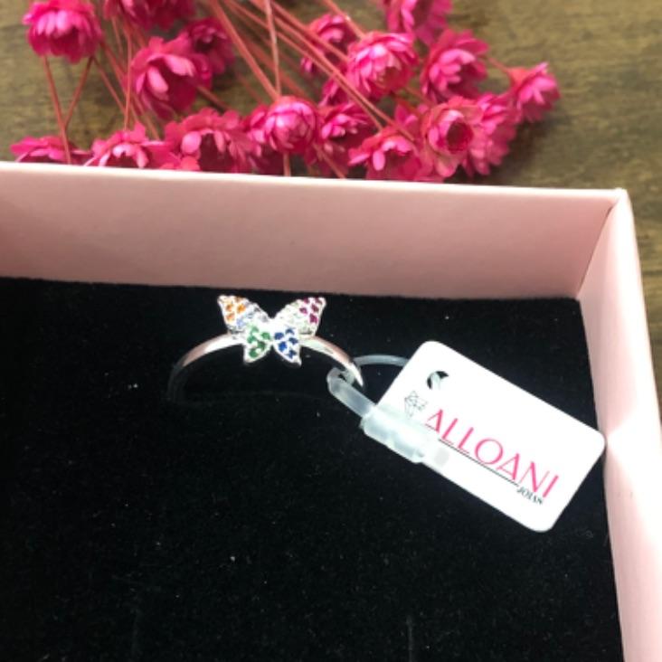 Anel Borboleta Cravejada