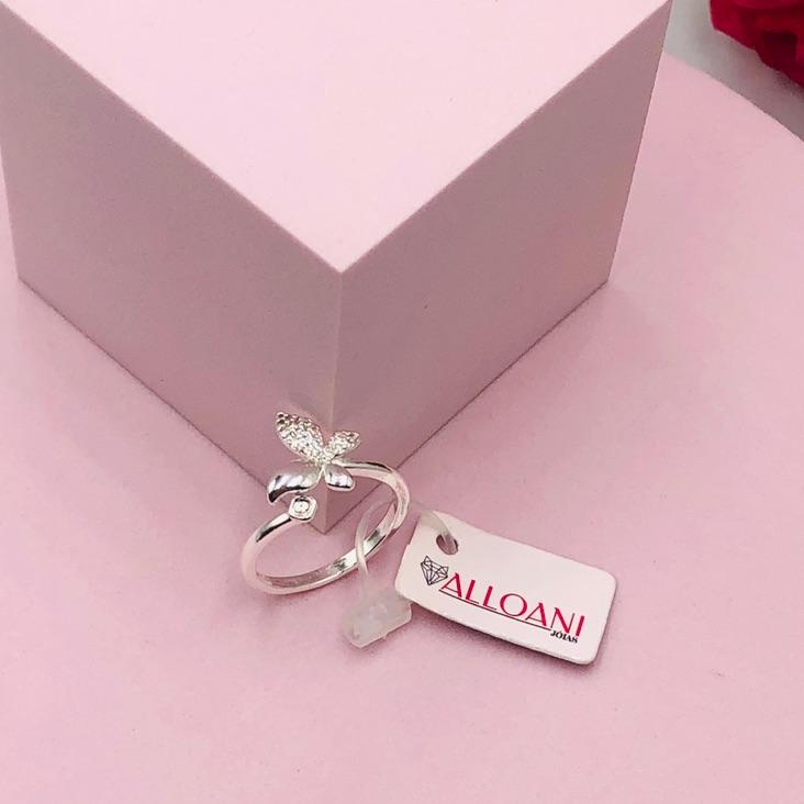 Anel Borboleta Cravejado