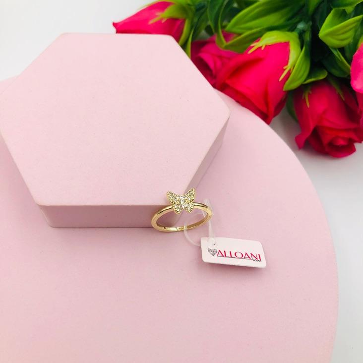 Anel Borboleta Cravejado N 20