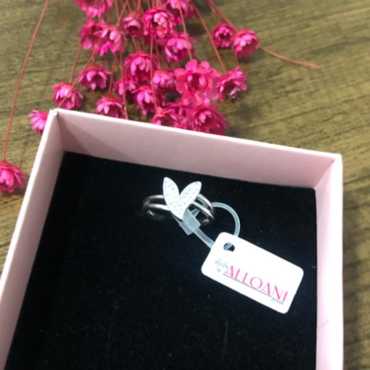 Anel Coração Cravejado