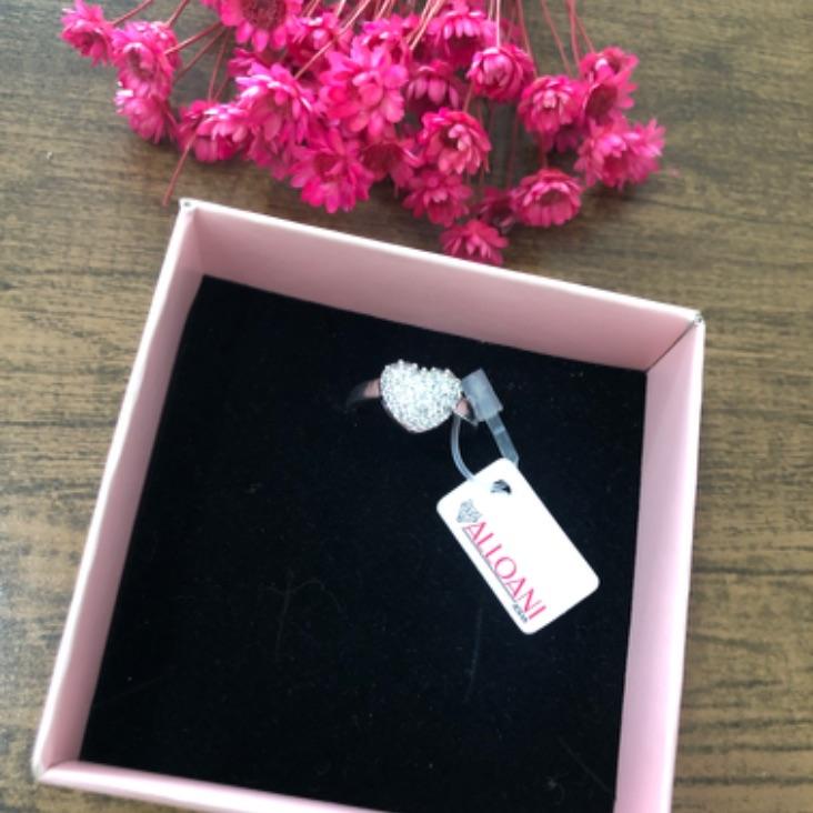 Anel Coração Cravejado