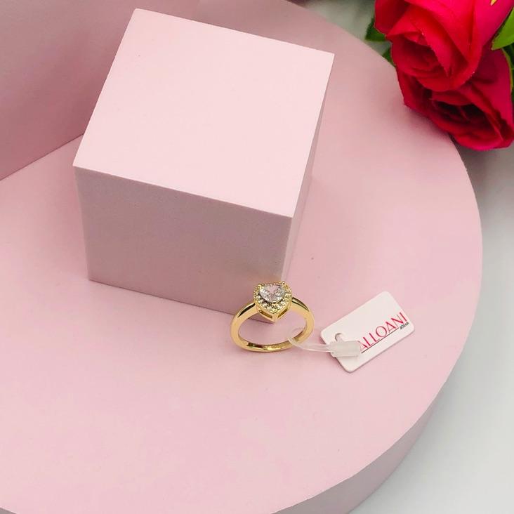 Anel Coração Cravejado N 16