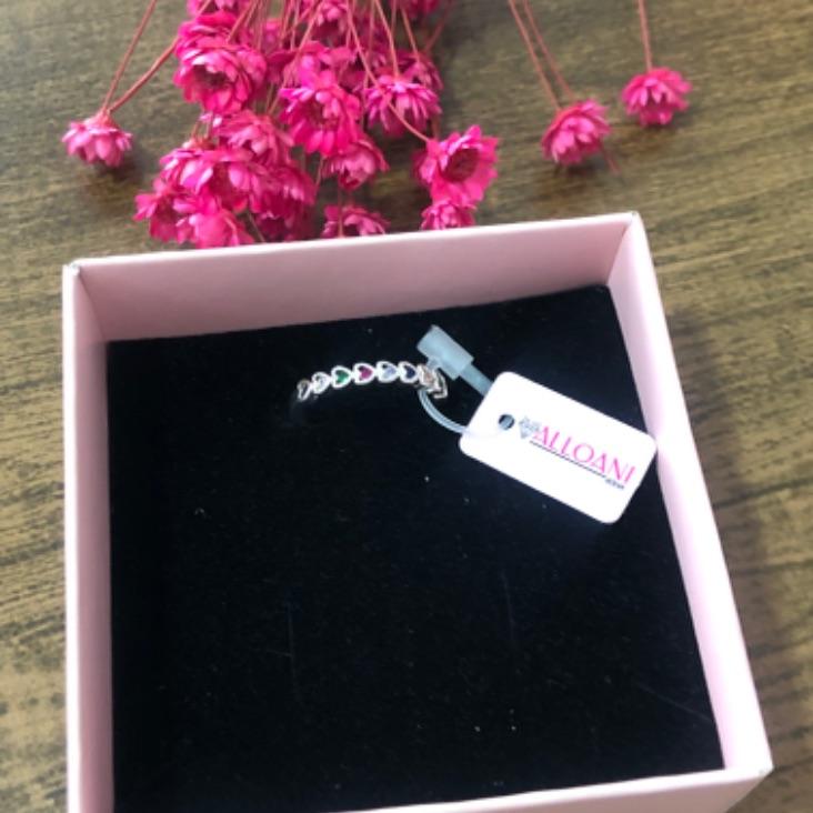 Anel Corações Coloridos N 17