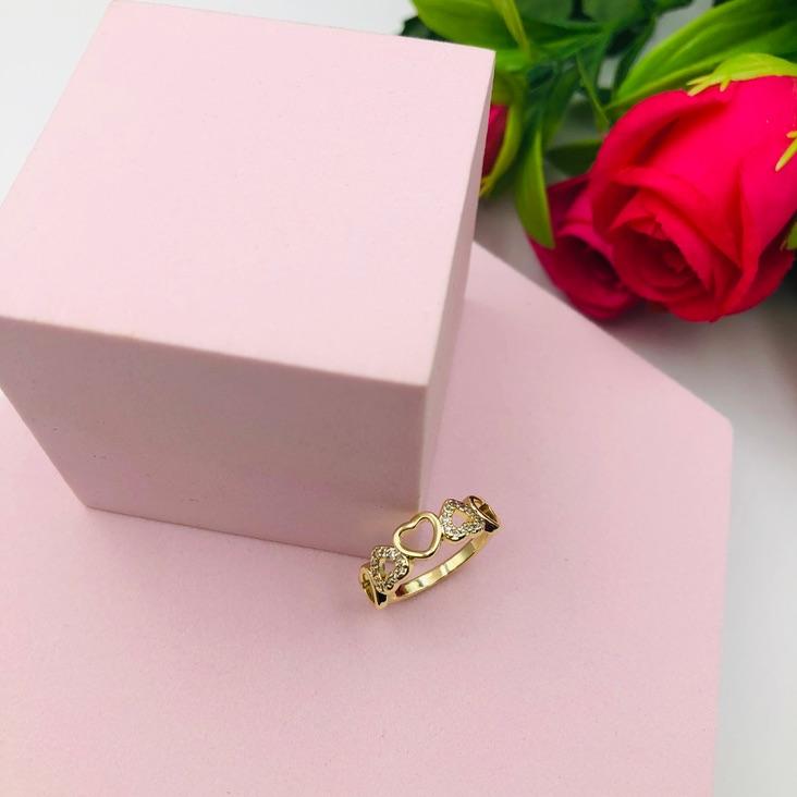 Anel Corações N 16