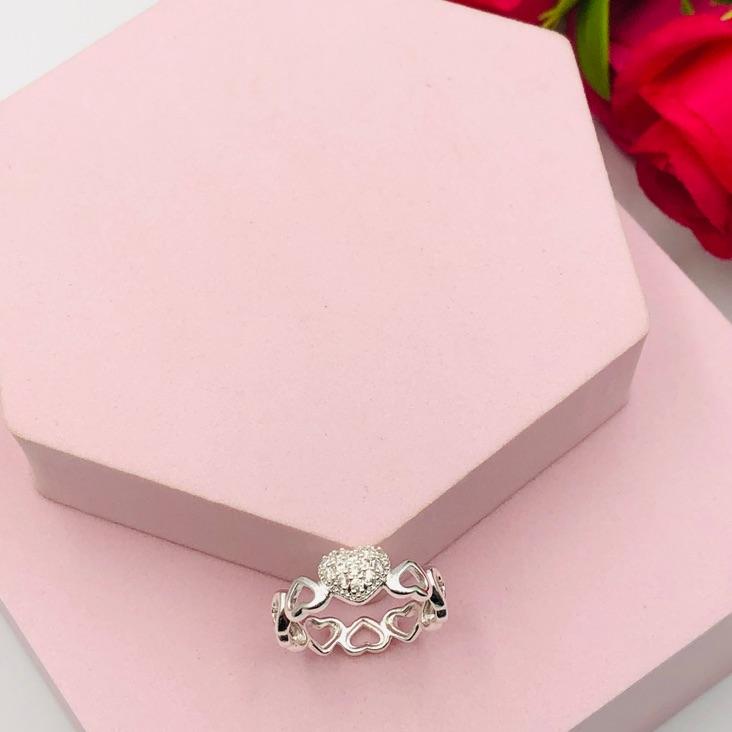 Anel Corações N 18