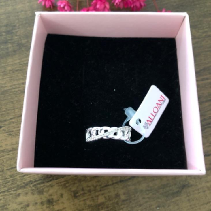 Anel corrente com zirconias N 19