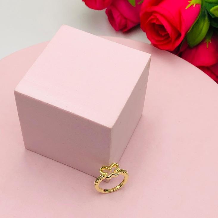 Anel Cravejado Borboleta N 6