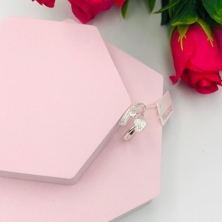 Anel Cravejado com Coração N 16