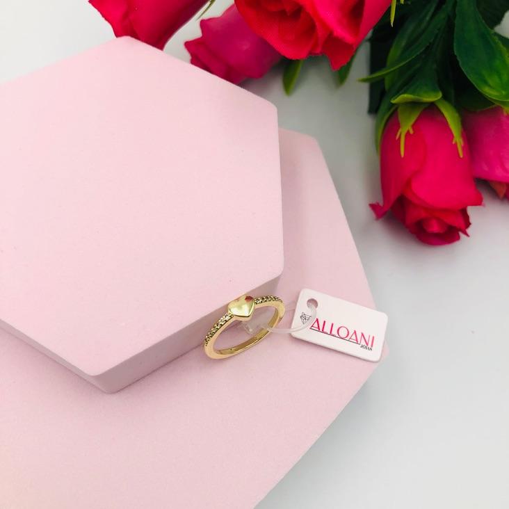 Anel Cravejado com Coração N 16