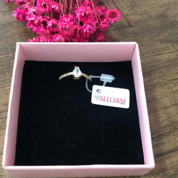 Anel Cravejado com Gota