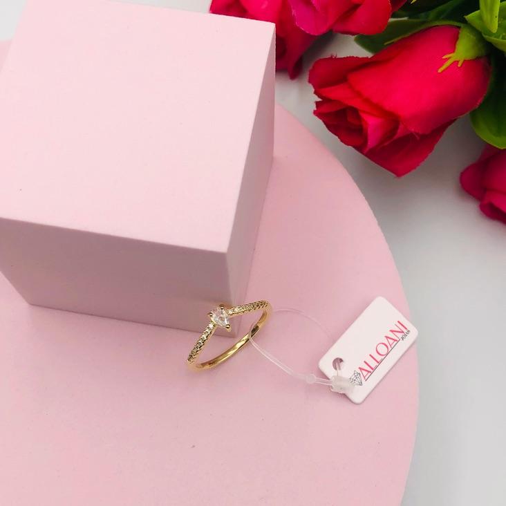 Anel de Bico Com Gota Cravejado N°23