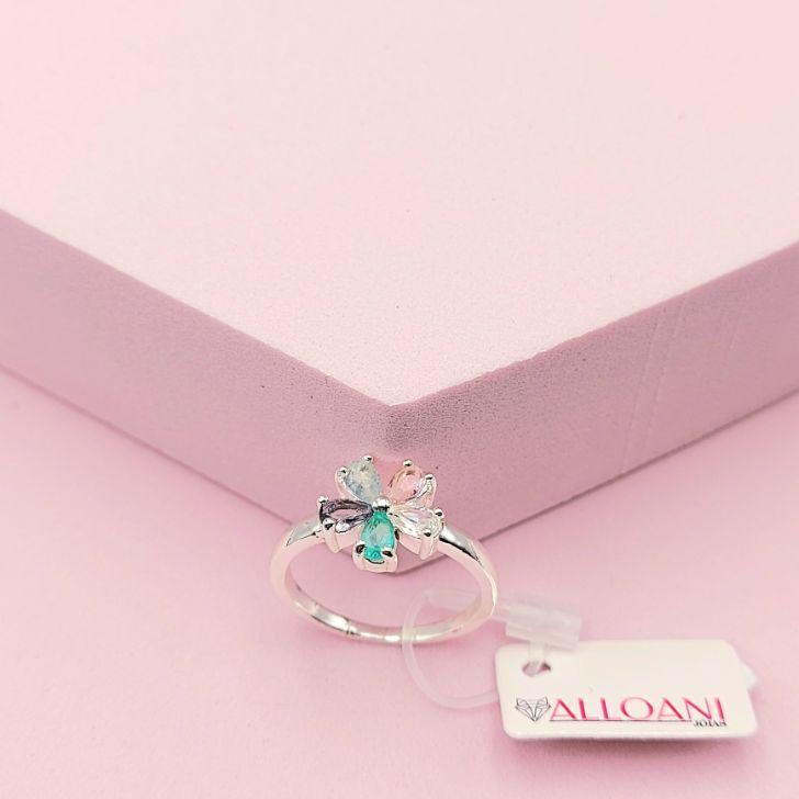 Anel de Flor Colorida N°18