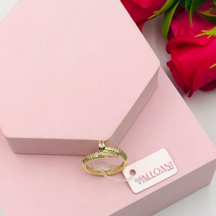 Anel de Prego Cravejado N14