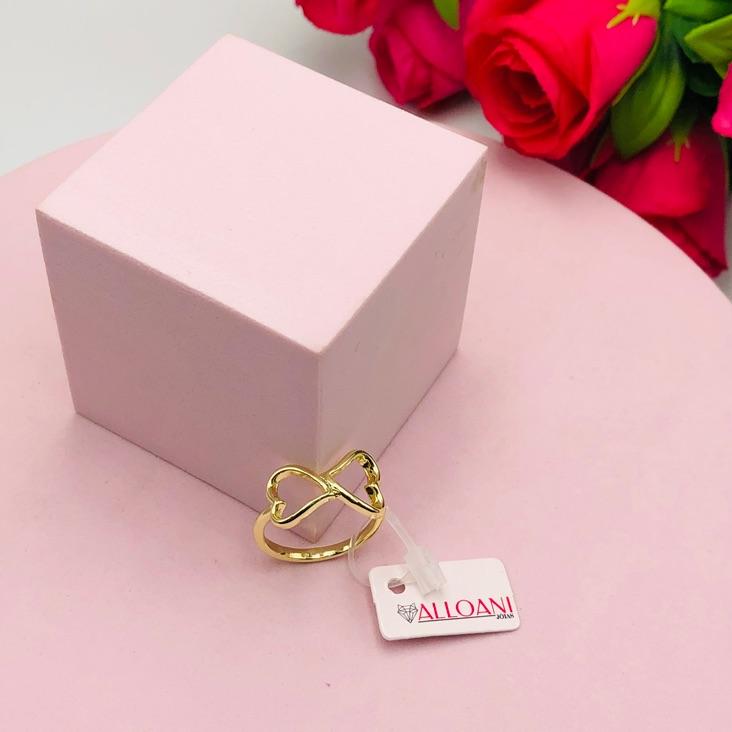 Anel Dois Corações