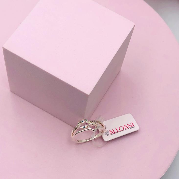 Anel Dois Corações N 14