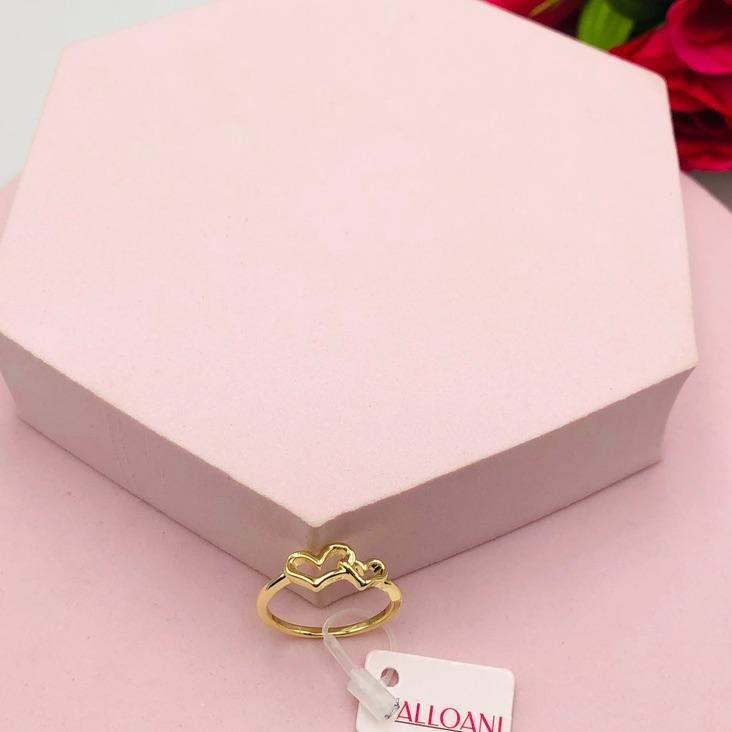 Anel dois corações n 21