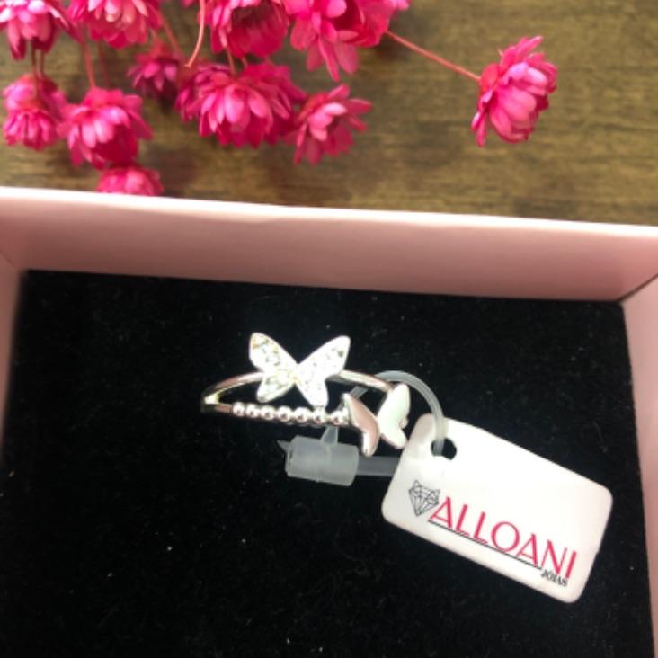 Anel duas fitas com borboleta