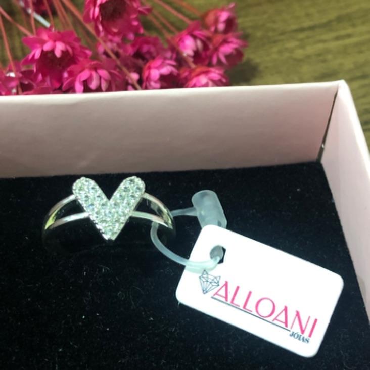 Anel Duas Fitas com Coração