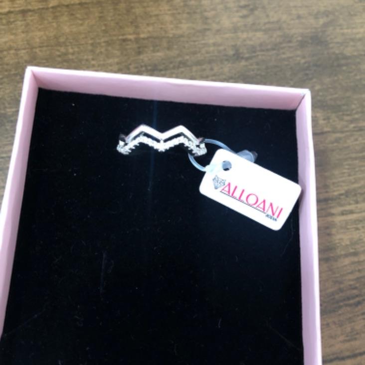 Anel Duas Ondas Cravejado e Liso N 22