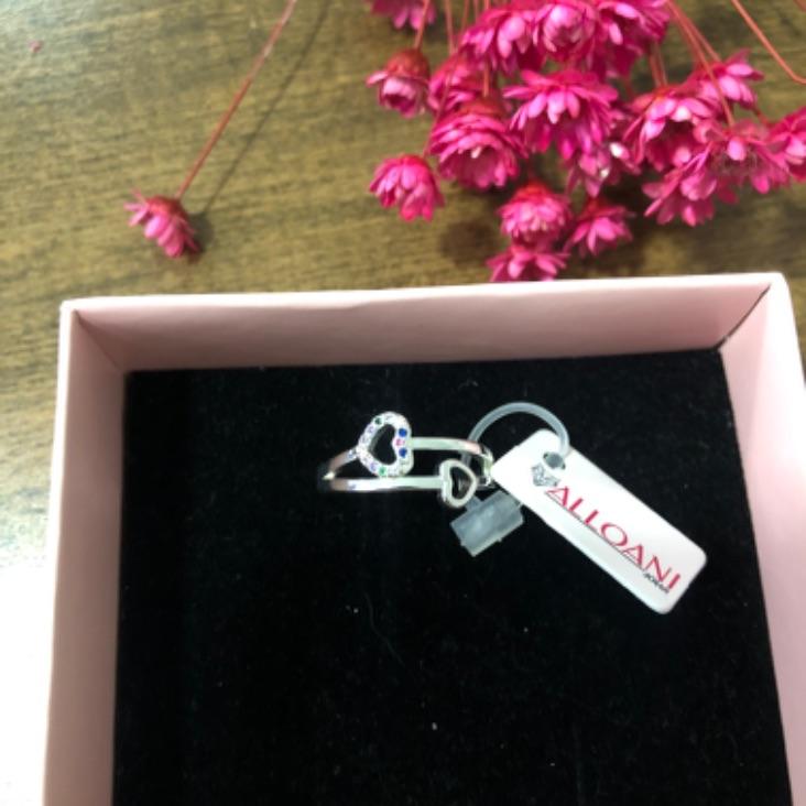 Anel duplo com dois corações