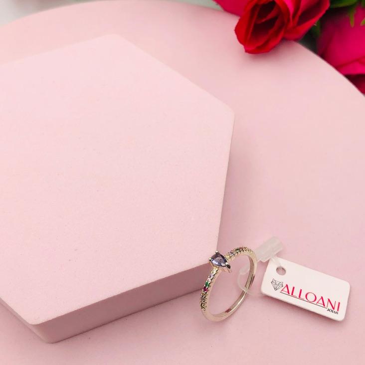 Anel Gota Cravejado N 20