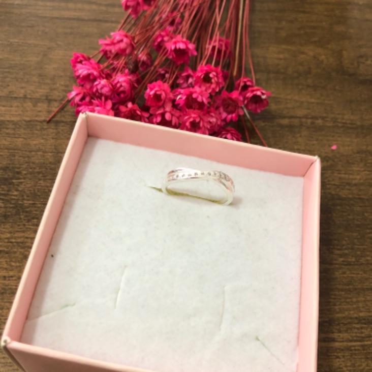 Anel Interligado Cravejado e Liso N 19