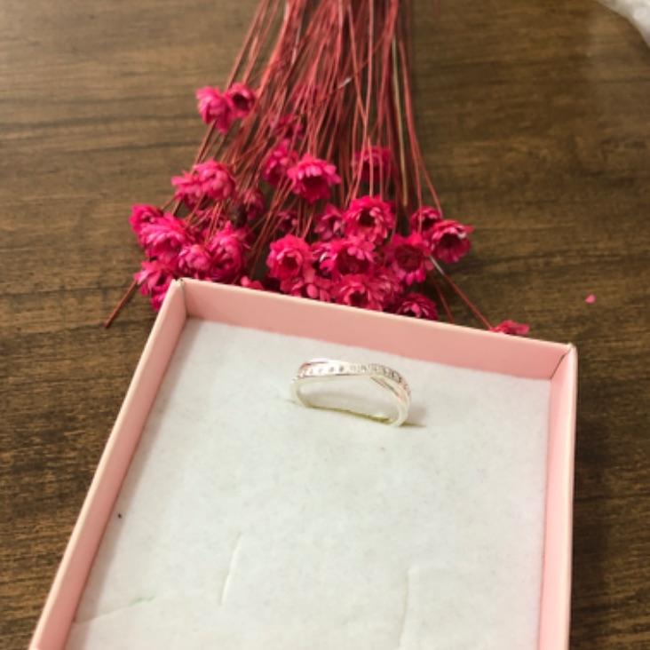 Anel interligado Cravejado e Liso N 20