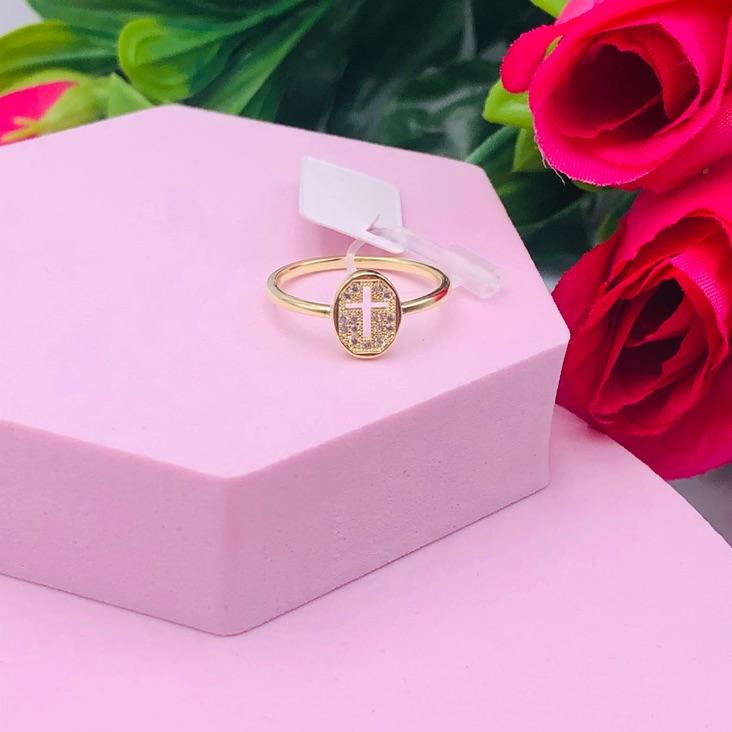 Anel Mandala Cruz Cravejado N 19