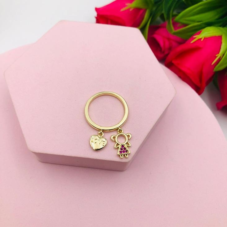 Anel Menina Cravejado N 21