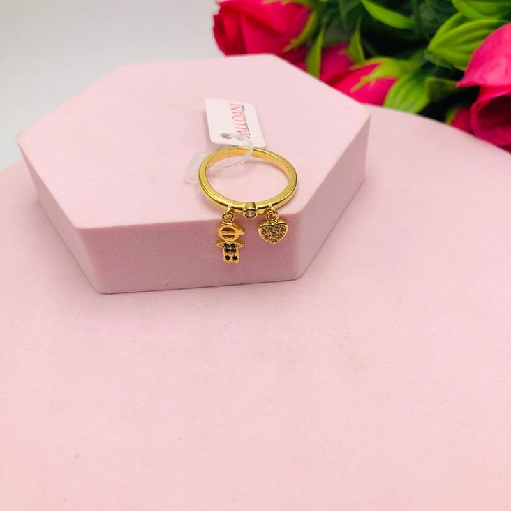 Anel Pingente Filho com Coração N 19