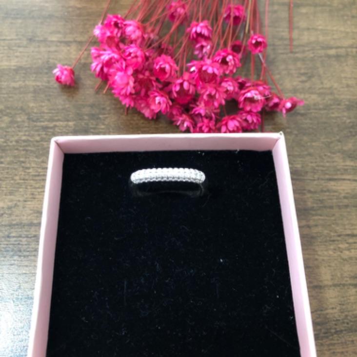 Anel Quadrado Cravejado