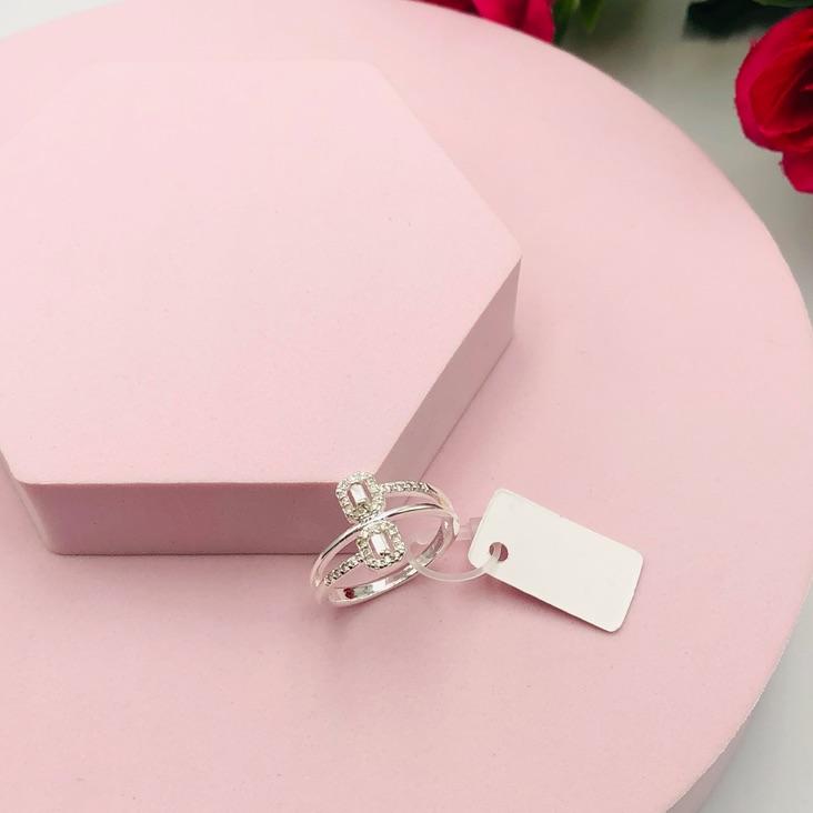 Anel Quadrado Cravejado N 21