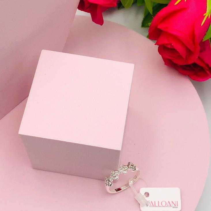 Anel Quatro Trevo Cravejado N 21