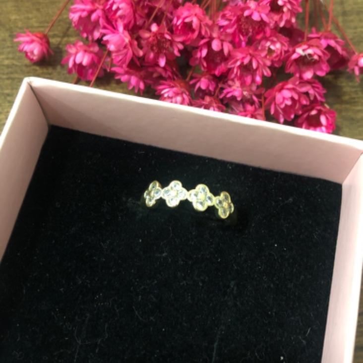 Anel Quatro Trevos Cravejados N 21