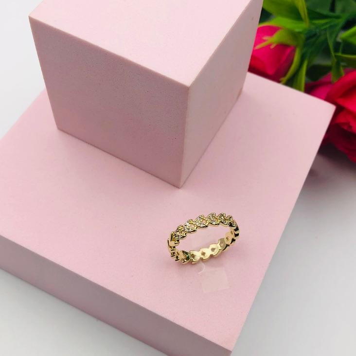 Anel Ramos Lisos e Cravejado N16