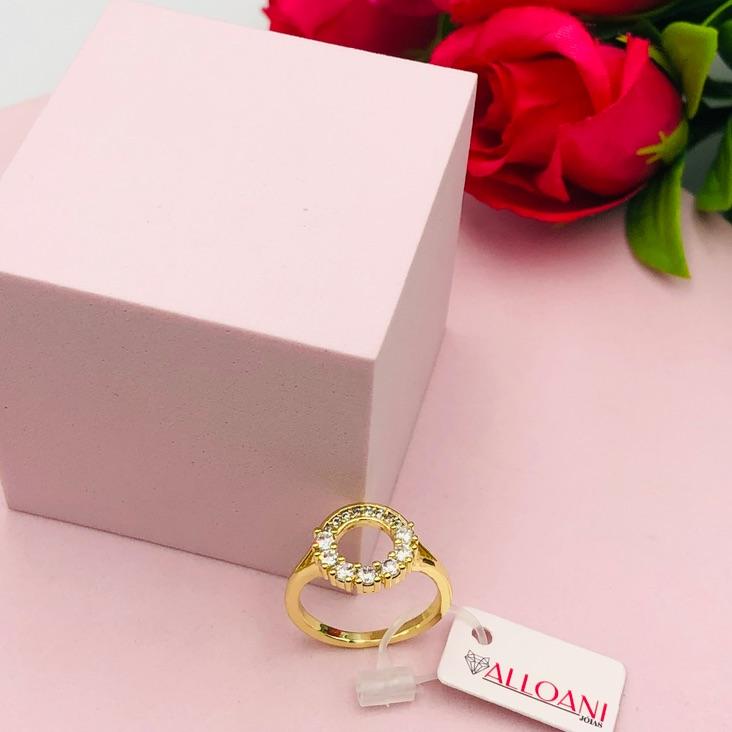 Anel Redondo Cravejado N 21