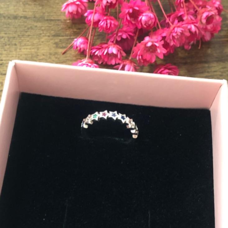 Anel Regulável com Estrela Colorida