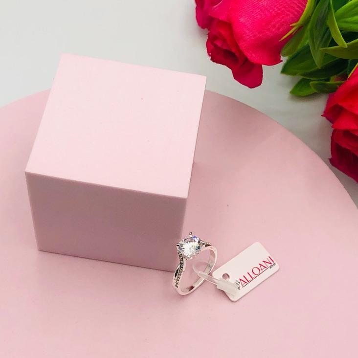 Anel Solitário Cravejado N 17