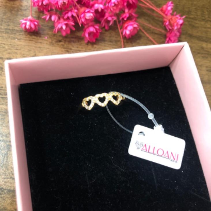 Anel três coração