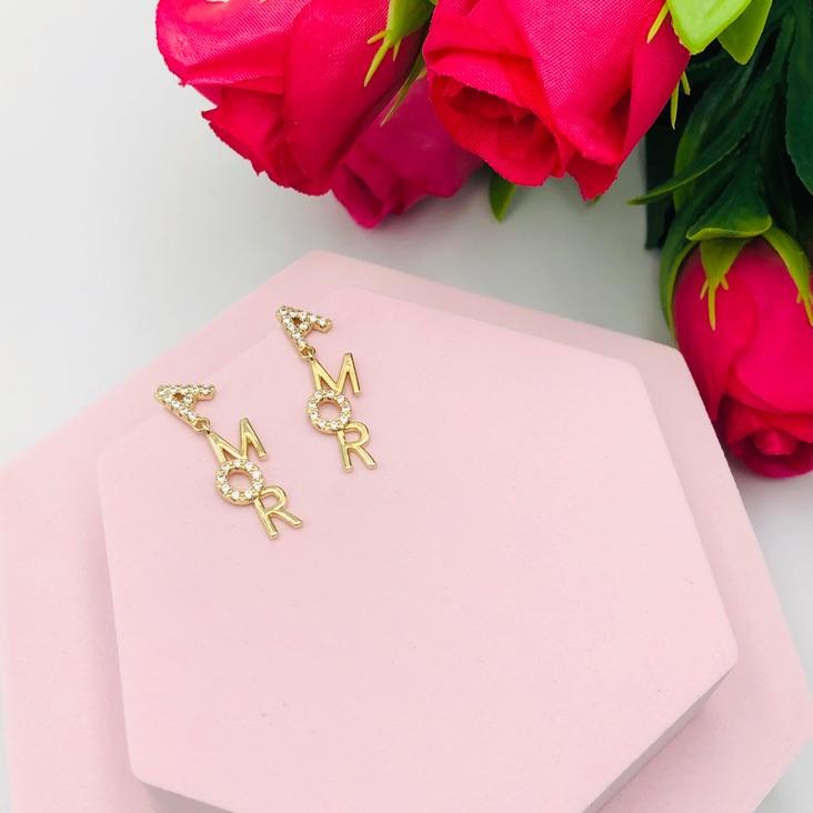 Brinco Amor Cravejado