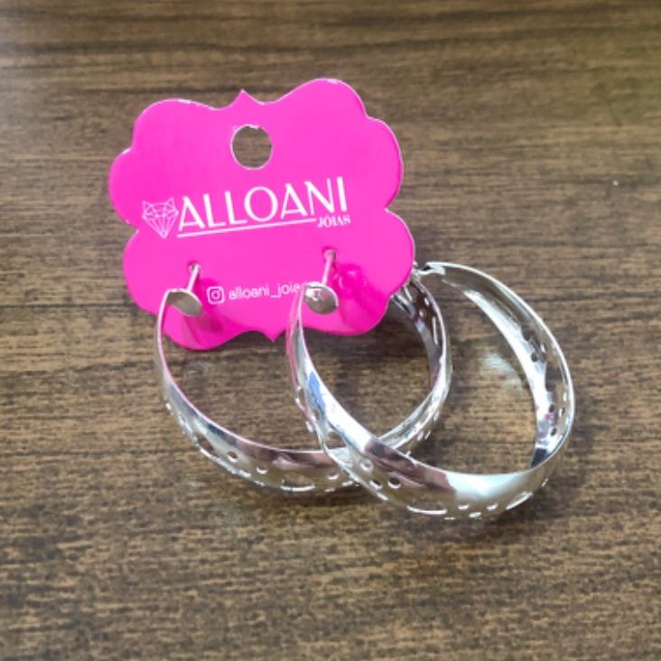 Brinco Argola Com Corações