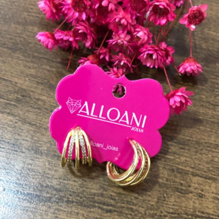 Brinco Argola com Fios