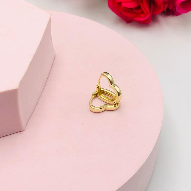 Brinco Argola Coração G