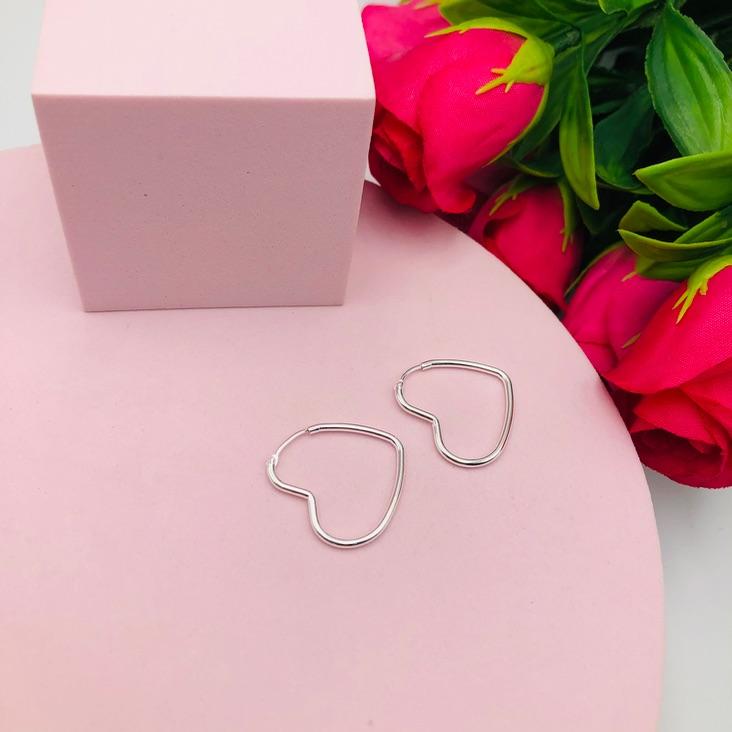 Brinco Argola Coração M