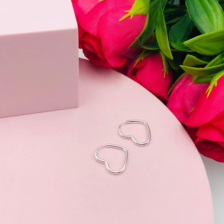 Brinco Argola Coração P