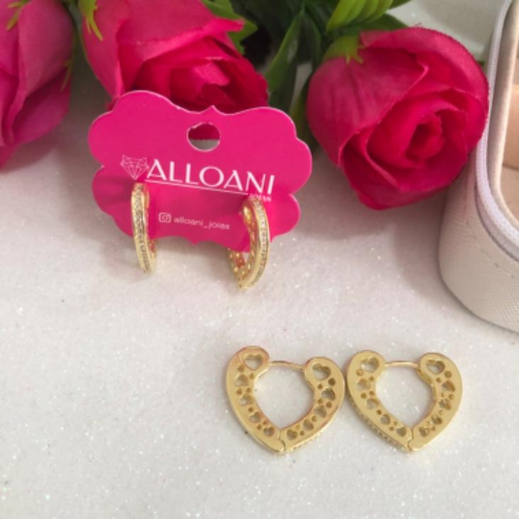 Brinco Argola Cravejada