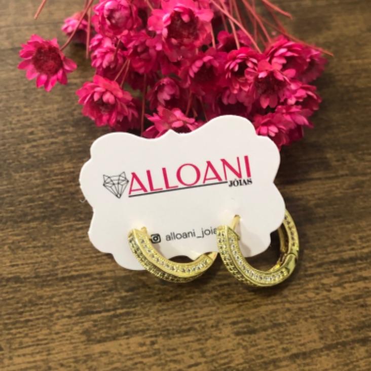 Brinco Argola Cravejado