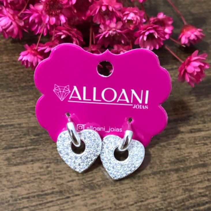 Brinco Argola Dois em Um com Coração