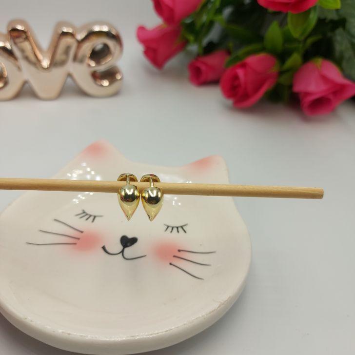 Brinco Argola Formato de Coração