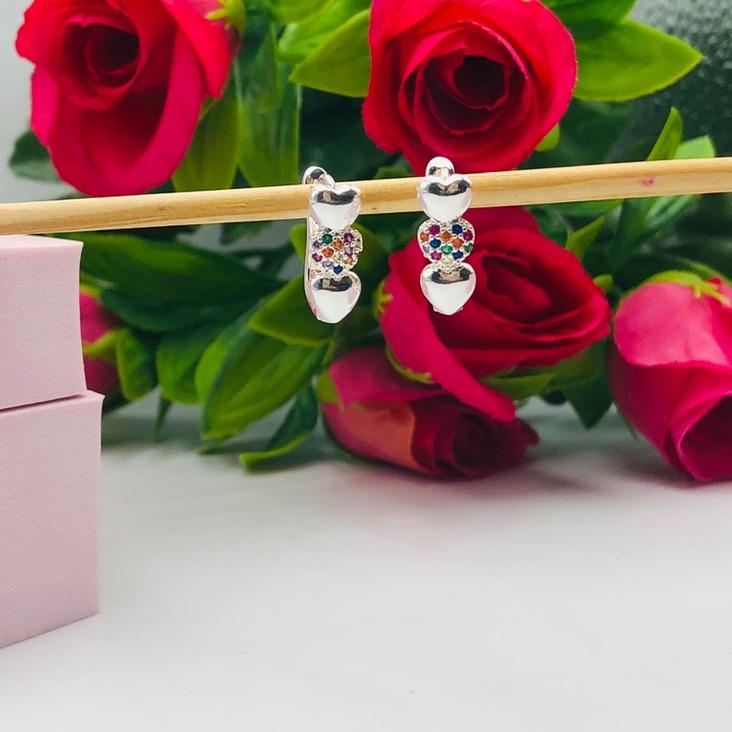 Brinco Argola Oval Coração